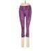 Reebok Active Pants - High Rise Skinny Leg Cropped: Purple Activewear - Women's Size Medium