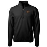 Men's Cutter & Buck Black Arizona State Sun Devils Team Logo Cascade Eco Sherpa Fleece Quarter-Zip Pullover Jacket