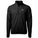 Men's Cutter & Buck Black ECU Pirates Team Logo Cascade Eco Sherpa Fleece Quarter-Zip Pullover Jacket