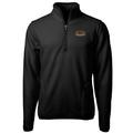 Men's Cutter & Buck Black Wisconsin-Milwaukee Panthers Team Logo Cascade Eco Sherpa Fleece Quarter-Zip Pullover Jacket