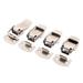 Cases Boxes Chests Metal Toggle Latch Silver Tone 4Pcs - Silver Tone