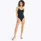 Nautica Women's Scoop-Back One-Piece Swim True Black, S