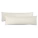 Fresh Ideas Microfiber Body Pillow Cover 2-Pack Body Pillow Cover by Fresh Ideas in Ivory