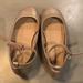 American Eagle Outfitters Shoes | Barely Worn If At All American Eagle Ballet Flats Gold Size 2 Kids So Cute | Color: Gold | Size: 2g