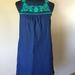 J. Crew Dresses | J Crew Linen/Cotton Navy Sleeveless Shift Dress | Color: Blue/Green | Size: Xxs