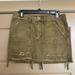 Free People Skirts | Free People Army Green Mini Skirt Size 27 | Color: Green | Size: 27 Pant Size