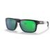 Oakley OO9102 Holbrook Sunglasses - Men's NYJ Matte Black Frame Prizm Jade Lens 55 OO9102-9102S6-55