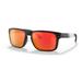 Oakley OO9102 Holbrook Sunglasses - Men's TB Matte Black Frame Prizm Ruby Lens 55 OO9102-9102T1-55