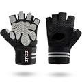ZEUZ® Sport & Fitness Handschuhe Herren & Damen – Krafttraining – Crossfit – Grau & Schwarz – Größe S
