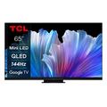 TCL 65C935 65 Zoll 164cm QLED Mini-LED Fernseher, 4K UHD, Google TV, HDR Extreme, 2500nits, 144Hz VRR, 120Hz Motion Clarity, Dolby Vision & Atmos, 2.1.2 ONKYO Soundbar, Sprachsteuerung