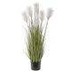 Hollyone 100CM Artificial Plant White Pampas Grass, Plastic Plants Grass Tall Fake Plant, Large Decorative Faux Plants for Indoor Outdoor Home, Living Room, Kitchen, Office Decoration