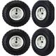 4x10" 3.50-4 wheel Pneumatic Wheelbarrow Wheels Pneumatic Sack Truck Trolley Wheel Puncture Proof Tyre Complete for Garden heavy duty Trolley Barrow Trailer Truck Solid Replacement Wheelbarrow Wheel