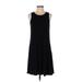 Old Navy Casual Dress - A-Line Crew Neck Sleeveless: Black Print Dresses - Women's Size Small