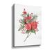 ArtWall Rose Christmas Botanical Gallery Canvas, Glass in Green/Red/White | 10 H x 8 W x 2 D in | Wayfair 9jac497a0810w