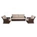 CO9 Design Savannah 2 Club Chairs & Sofa Seating Group - Wicker Synthetic Wicker/All - Weather Wicker/Wicker/Rattan in Brown | 84.75 W in | Outdoor Furniture | Wayfair