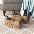 Dovecove 2 Piece Wicker Basket Set in Brown | 6 H x 12 W x 14.5 D in | Wayfair 1C4DD998D912450B89B9AEDF078EFA15