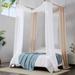 Gracie Oaks Kunta Chiffon Ties Bed Canopy | 288 H x 35 W x 0.01 D in | Wayfair EC3DA7EC8AFB4F4B860D2440216D3EA8