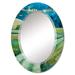 East Urban Home Road In The Countryside - Country Wall Mirror Oval in White | 36 H x 24 W x 0.24 D in | Wayfair C875A1634C2A4B6CAF9C840845D23CB2