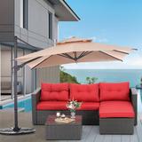 Freeport Park® Ikeda Patio Outdoor Wicker Furniture, patio Furniture, patio Outdoor Conversation Set | Wayfair 9A8884AB907E4D5EA19542EF0BC0AA75