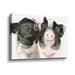 Gracie Oaks Piglet Kisses Gallery Canvas in White | 24 H x 36 W x 2 D in | Wayfair 6EE03650BD5844419F5B4CB15488C3F0