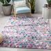 Blue/Green 118 x 27 x 0.32 in Area Rug - Well Woven Paloma Keyla Geometric Fuchsia Distressed Area Rug | 118 H x 27 W x 0.32 D in | Wayfair