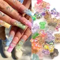 Décoration d'ongles en cristal Aurora Bear pour femme paillettes 3D résine de cristal nail art