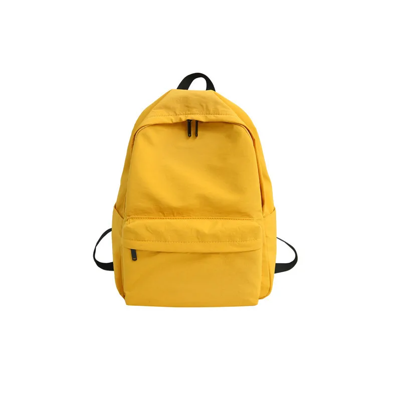 Sac à dos décontracté en nylon RanHuang Nouveauté 2026 pour femmes, style preppy, sacs d'école pour adolescentes, sacs de voyage jaunes, mochila feminina