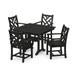 POLYWOOD Chippendale 5-Piece Farmhouse Trestle Arm Chair Dining Set