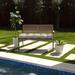 Humble + Haute Sunbrella Cast Silver Indoor/Outdoor Tufted Bench Cushion