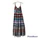 Jessica Simpson Dresses | Jessica Simpson Colorful Maxi Boho Print Sundress With Built In Bra- 4 | Color: Blue/Purple | Size: 4