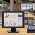 Gorgivous 15 inch Touchscreen Portable Monitor, Touch Screen Monitor Systems, Multi Touch Screen Monitor for Restaurants Bar