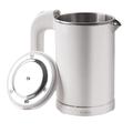 Boyanenes Portable Kettle 0.5L Mini Travel Kettle Stainless Steel Kettle - Perfect for Travel, Cooking, Water, Eggs, Coffee, Tea (White, 110V)