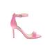 Nine West Heels: Pink Solid Shoes - Size 9 1/2