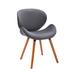 Porthos Home Vigo Dining Chair, Velvet Seat & Back, Beechwood Legs