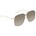 Gucci Accessories | New Gucci Brown And Gold Oversized Women's Sunglasses | Color: Brown/Gold | Size: 62mm-14mm-145mm