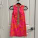 Lilly Pulitzer Dresses | Lilly Pulitzerhot Pinkgold Alexa High Collar Shift Casual Dress | Color: Gold/Pink | Size: 0