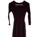 American Eagle Outfitters Dresses | American Eagle Outfitters Aeo Textured Fit & Flare Dress Burgundy Xs | Color: Red | Size: Xs