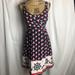 Anthropologie Dresses | Anthropologie Postmark Windward Sailboat Dress | Color: Blue/Red | Size: 6