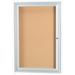 AARCO One Enclosed Bulletin Board w/ Frame, Glass in White/Yellow | 2 D in | Wayfair DCC3624R