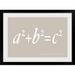 Winston Porter 'Pythagoras Maths Equation' by Francy Textual Art in White/Brown | 28 H x 38 W in | Wayfair F3E4530AB92340868A24797E94BED16B