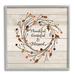 Stupell Industries Thankful Grateful & Blessed Sentiment Autumn Thistle Branches by Jo Moulton - Graphic Art Canvas in Brown/Red | Wayfair