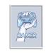 Stupell Industries Gamer Holding Controller Video Games Illustration by Ziwei Li - Graphic Art Canvas in Blue | 14 H x 11 W x 1.5 D in | Wayfair