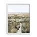 Stupell Industries Distant Shoreline Grassy Beach Path Cloudy Horizon by Danita Delimont - Photograph Wood in Brown | 20 H x 16 W x 1.5 D in | Wayfair