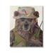 Stupell Industries Fisherman Outfit Brown Grizzly Bear Fishing Pole by Kamdon Kreations - Painting in Brown/Green | 20 H x 16 W x 1.5 D in | Wayfair