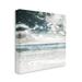 Stupell Industries Misty Beach Clouds Sea Shoreline Collage Design by Sophie 6 - Painting Canvas in White | 36 H x 36 W x 1.5 D in | Wayfair