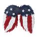 The Holiday Aisle® 18" Patriotic Angel Wings Decoration Wood in Brown | 3.5 H x 15 W x 18.5 D in | Wayfair 787D003A0D3A420F9E2275A3B275758D