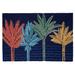 Liora Manne Frontporch Palms Indoor/Outdoor Rug Navy 2' x 5' - Trans Ocean FTPR5456433