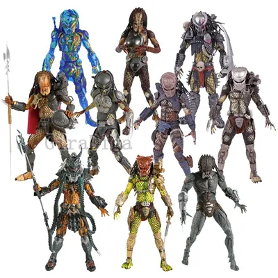 NECA PREDATOR Concrete Jungle Jungle Hunter Fugitive Predator Clan Leader Ultimate Action Figure Collectible Model Toy
