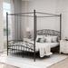 Aufank Classic Metal Canopy Bed Frame, Easy Assembly