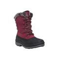 Women's Lumi Tall Lace Waterproof Boot by Propet in Berry (Size 8 1/2XX(4E))